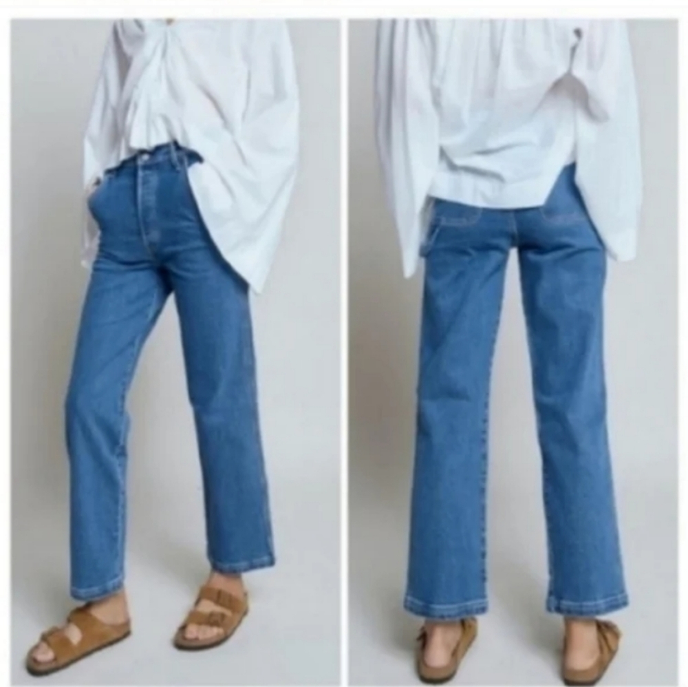 Levi's Ribcage Ankle Utility Straight Leg Carpenter Pants Jeans - Picture 5 of 8